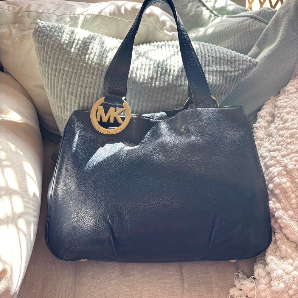 Michael Kors Fulton shoulder bag navy blue